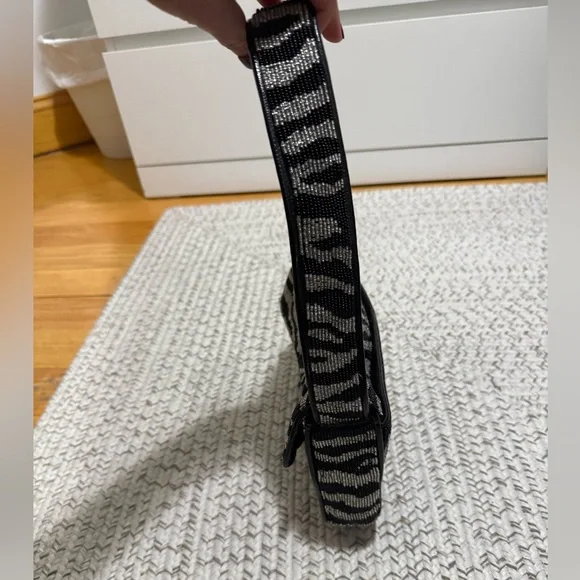 Staud Tommy Beaded Zebra Shoulder Bag - Picture 12 of 16